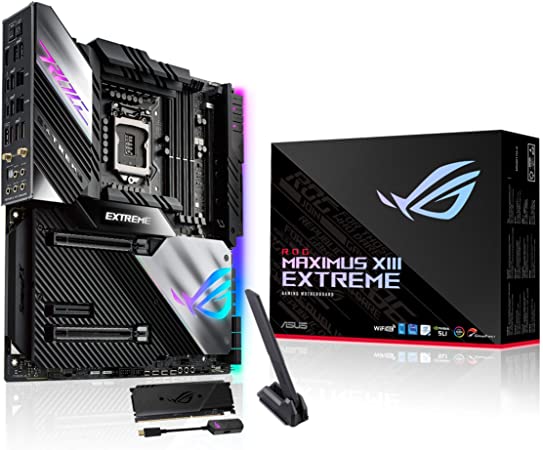 Asus ROG MAXIMUS XIII EXTREME, Intel Z590, 1200, EATX, 4 DDR4, SLI, HDMI, Thunderbolt 4, AX Wi-Fi, 10GB & 2.5GB LAN, RGB, 5x M.2