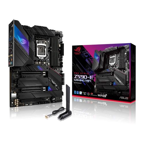 Asus ROG STRIX Z590-E GAMING WIFI, Intel Z590, 1200, ATX, 4 DDR4, SLI, HDMI, DP, AX Wi-Fi, 2x 2.5G LAN, RGB, 4x M.2