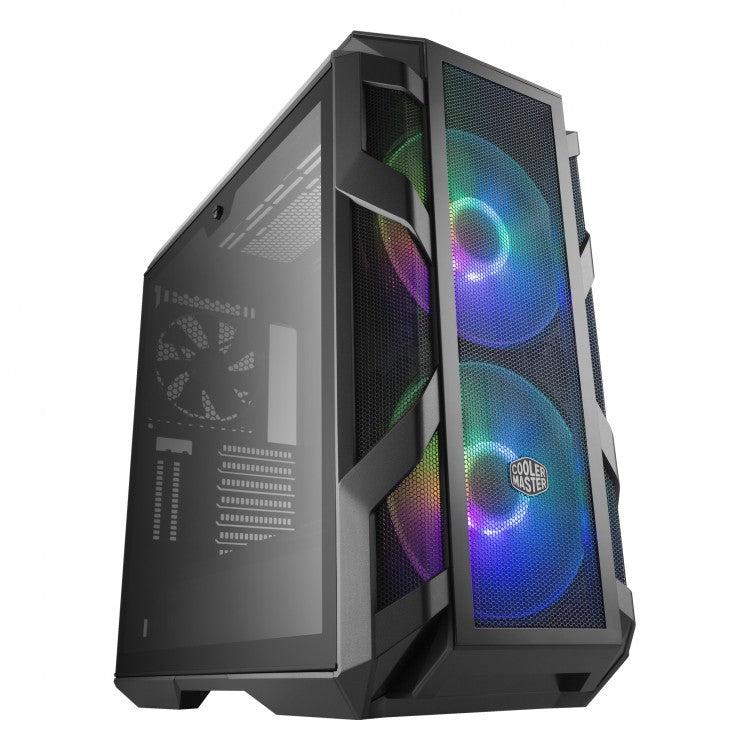 MasterCase H500M Mesh Midi Tower Gaming Case - Gunmetal Tempered Glass