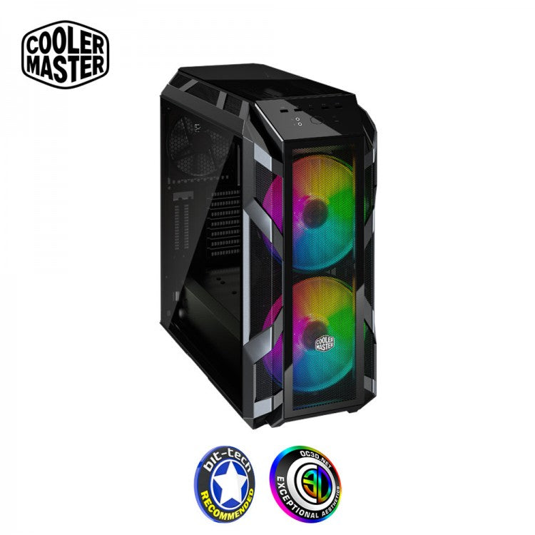 MasterCase H500M Mesh Midi Tower Gaming Case - Gunmetal Tempered Glass