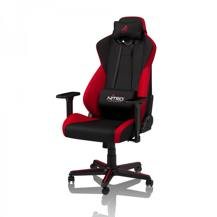 Nitro Concepts S300 FABRIC GAMING CHAIR - INFERNO RED