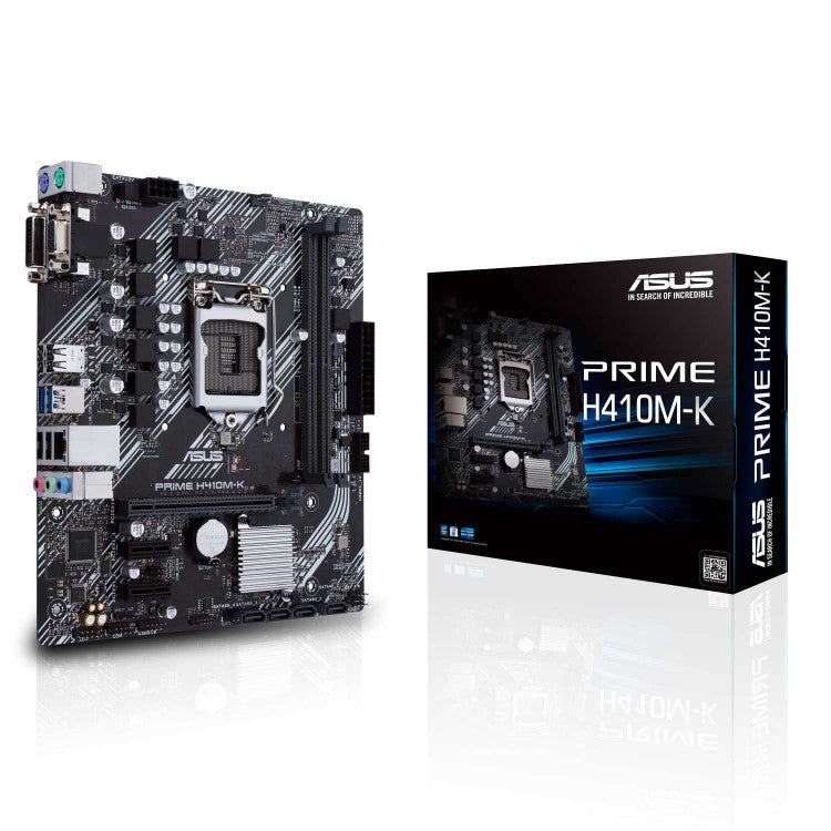 Asus Prime H410M-K (Socket LGA 1200) DDR4 Micro-ATX Motherboard  Prime H410M-K (Socket LGA 1200) DDR4 Micro-ATX Motherboard